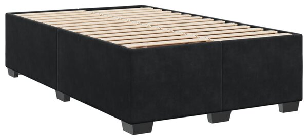 Box spring postel s matrací černá 120 x 190 cm samet 3286260