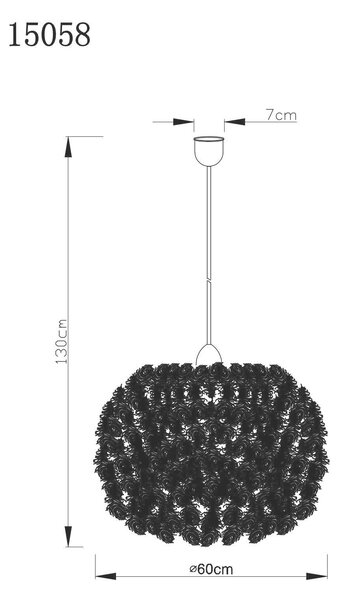 ZÁVĚSNÉ SVÍTIDLO, 60/130 cm Globo - Online Only svítidla, Online Only