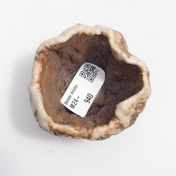 E-bonsai Keramická Skořápka 5 x 6 x 6 cm zelenohnědá