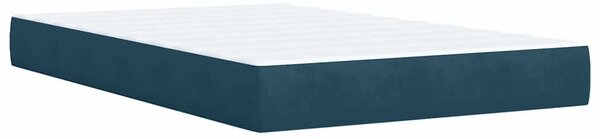 Box spring postel s matrací tmavě modrá 120 x 200 cm samet 3286298