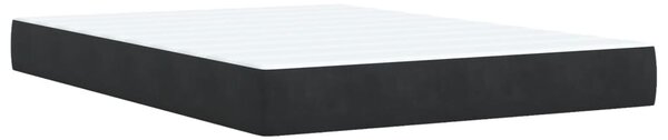Box spring postel s matrací černá 140 x 190 cm samet 3290902