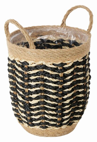 KVĚTINÁČ přírodní materiály, 24/24/34 cm - Obaly na květináče