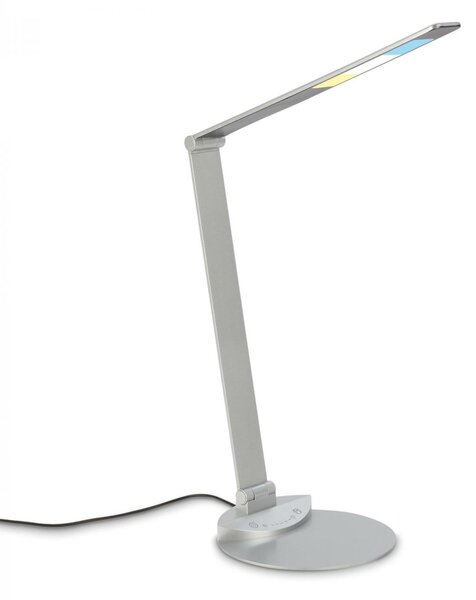 BRILONER CCT-LED stolní lampa na psací stůl, 83 cm, 12 W, 680 lm, stříbrná BRILO 7414-014