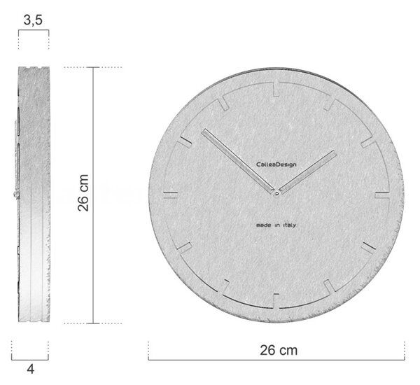 Designové hodiny 10-011-3 CalleaDesign 26 cm