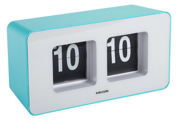 Designové stolní/nastenné překlápěcí hodiny 6042BL Karlsson 18cm