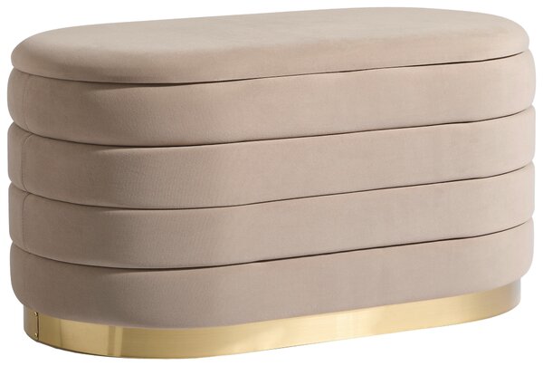 TABURET, kov, textil, kompozitní dřevo, 80/42/42 cm MID.YOU - Online Only lavice, Online Only