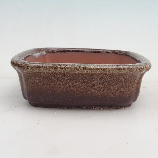 E-bonsai Bonsai miska 15 x 15 x 4,5 cm vínovohnědá