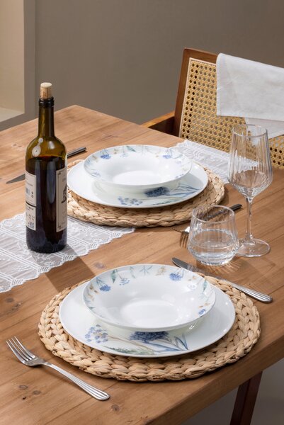 JÍDELNÍ SOUPRAVA jemný kostní porcelán (fine bone china) keramika Novel - Kolekce nádobí