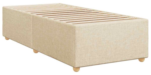 Box spring postel s matrací krémová 80 x 200 cm textil 3286505