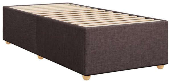 Box spring postel s matrací tmavě hnědá 80x200 cm textil 3286503