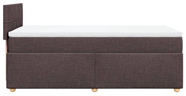 Box spring postel s matrací tmavě hnědá 80x200 cm textil 3286510