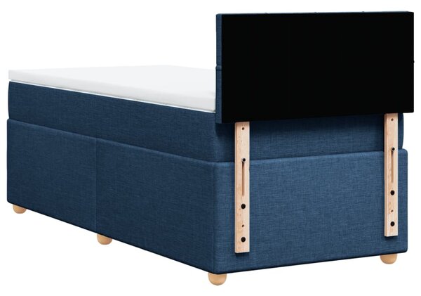 Box spring postel s matrací modrá 80x200 cm textil 3286513