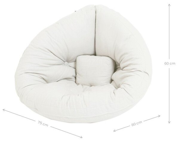 Bílé relaxační dětské křesílko Mini Nido - Karup Design