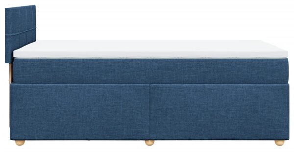 Box spring postel s matrací modrá 80x200 cm textil 3286513