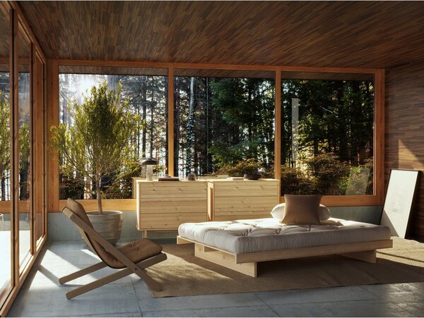 Dvoulůžková postel z borovicového dřeva 160x200 cm Kanso – Karup Design