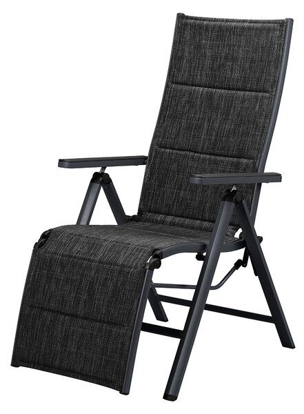 Livarno® Hliníkové relaxační křeslo Toronto, antracitová (100400775)