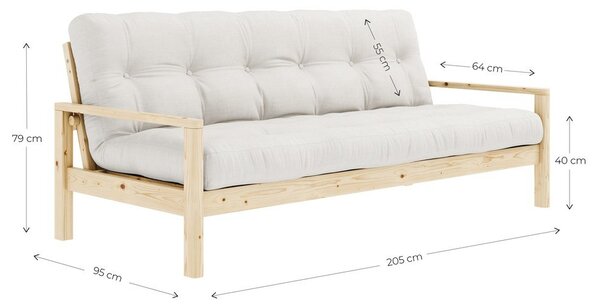Zelená rozkládací pohovka 205 cm Knob – Karup Design