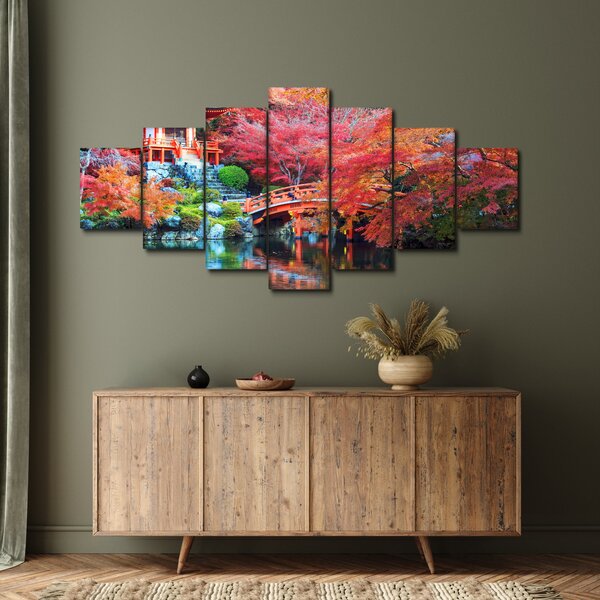 Obraz - Orientální krajina (210x100 cm)