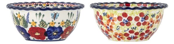 Servírovací misky v sadě 2 ks z kameniny 380 ml Florist – Bloomingville