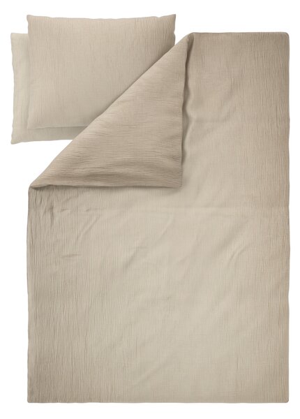 Livarno® Mušelínové ložní povlečení, 200 x 220 cm, 70 x 90 cm (béžová) (100399966002)
