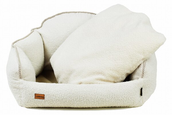 Lauren Design Pelech Charlotte, krémový bouclé Velikost: M - 80 x 70 cm