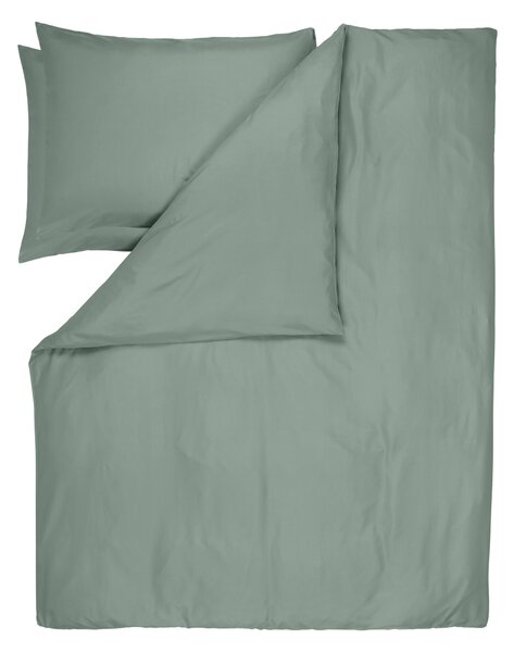 Livarno® Ložní povlečení z mikrovláknitého saténu, 240 x 220 cm, 70 x 90 cm (zelená) (100401485001)