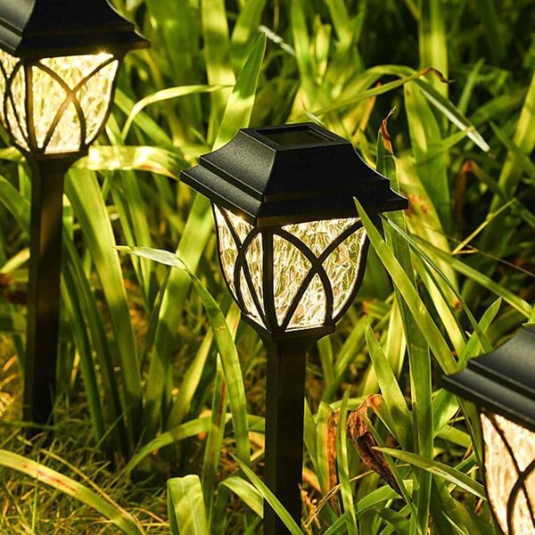 4Leaders Solární LED zahradní lampa zapichovací 2 ks 44×10 cm