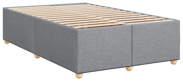 Box spring postel s matrací světle šedá 120x190 cm textil 3286612