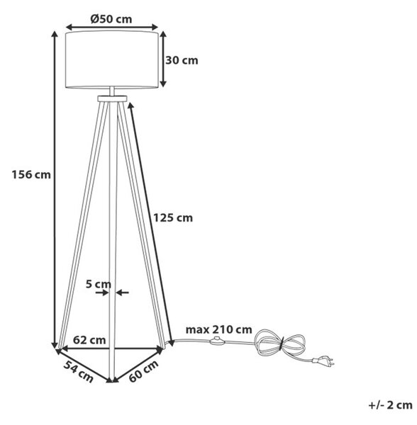 Stojací lampa STILETTO Kov Šedá