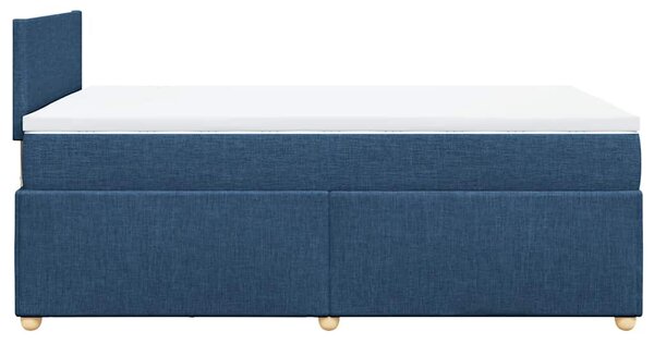 Box spring postel s matrací černá 120x190 cm textil 3286618