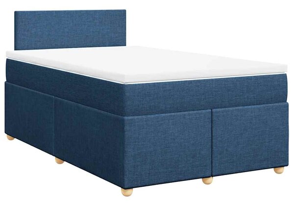 Box spring postel s matrací černá 120x190 cm textil 3286618