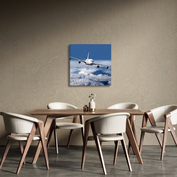 Obraz - Letadlo v oblacích (30x30 cm)