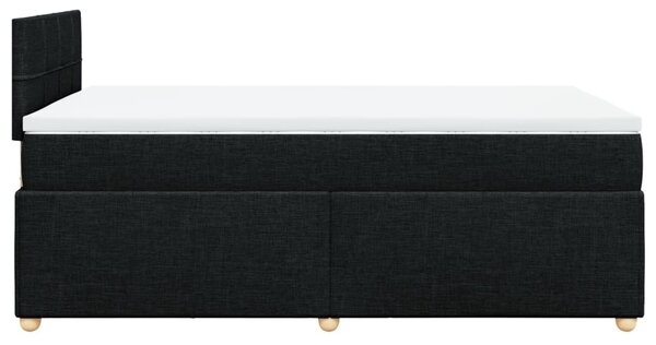 Box spring postel s matrací černá 120x190 cm textil 3286621