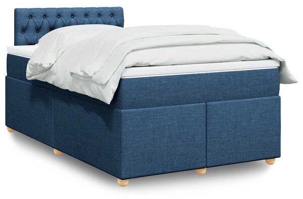 Box spring postel s matrací černá 120x190 cm textil 3286632