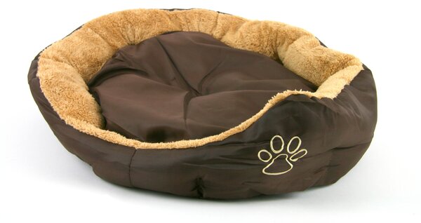 Akinu pelech nylon&fleece s tlapkou kulatý M 57x52 cm Barva: Béžová