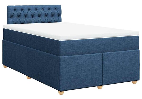Box spring postel s matrací černá 120x190 cm textil 3286632