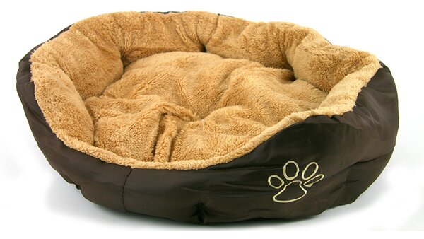 Akinu pelech nylon&fleece s tlapkou kulatý M 57x52 cm Barva: Béžová