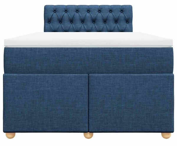 Box spring postel s matrací černá 120x190 cm textil 3286632