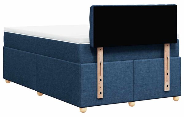 Box spring postel s matrací černá 120x190 cm textil 3286632