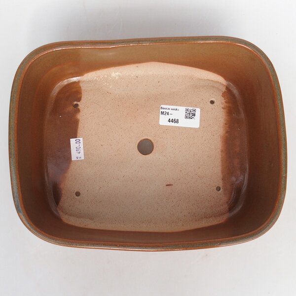 E-bonsai Keramická bonsai miska 23,5 x 18 x 7,5 cm hnědá