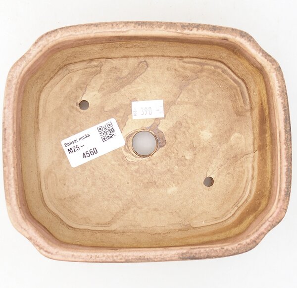 E-bonsai Keramická bonsai miska 17 x 14,5 x 5 cm růžová
