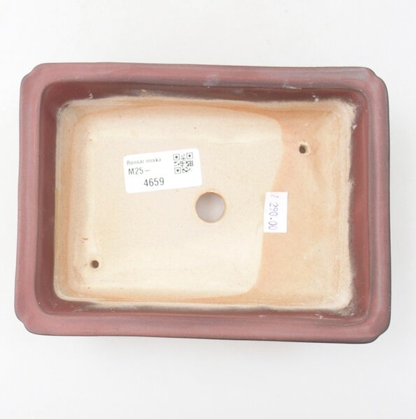 E-bonsai Keramická bonsai miska 17,5 x 13 x 4 cm růžová