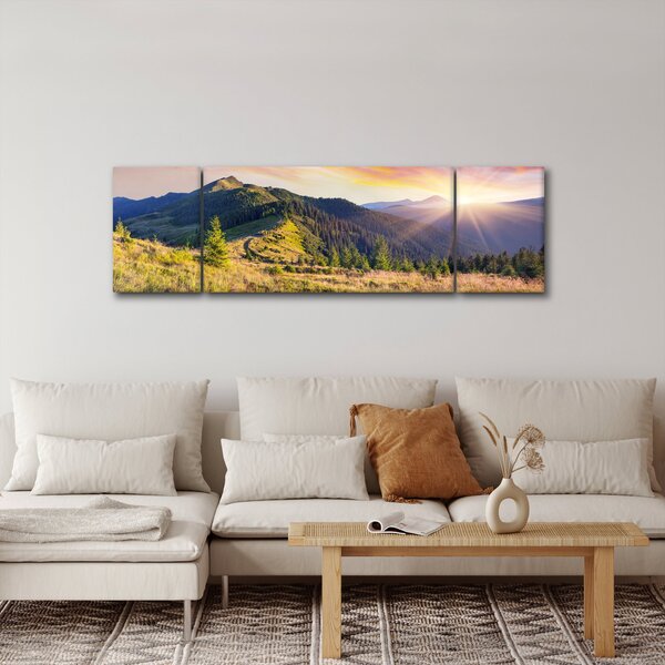 Obraz - Lesní krajina (170x50 cm)