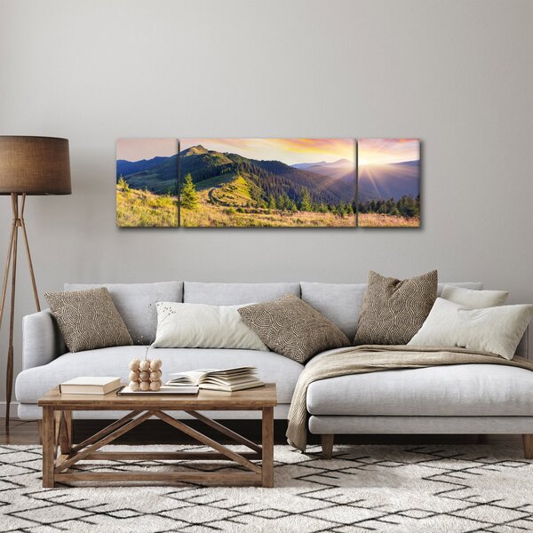 Obraz - Lesní krajina (170x50 cm)
