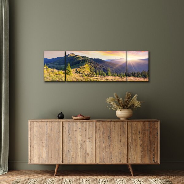 Obraz - Lesní krajina (170x50 cm)