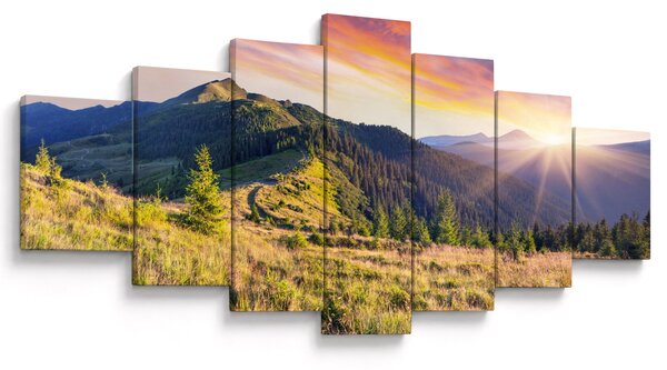 Obraz - Lesní krajina (210x100 cm)
