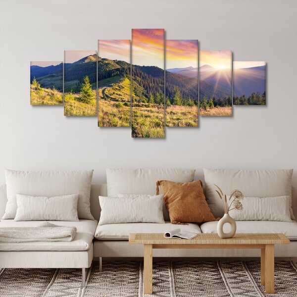 Obraz - Lesní krajina (210x100 cm)