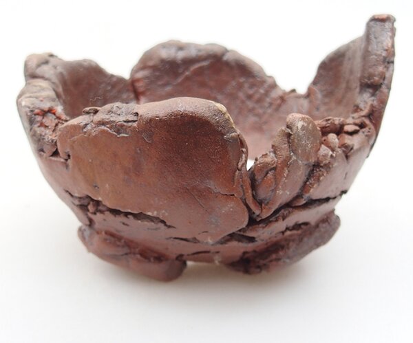 E-bonsai Keramická Skořápka 10 x 9 x 7 cm hnědá