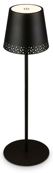 BRILONER LED nabíjecí stolní lampa 38 cm 2,6W 280lm černá IP44 BRILO 7438-015