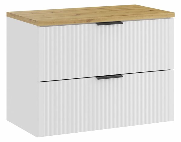 Comad Koupelnová skříňka pod deskové umyvadlo Adel White SET-ADW B ARTISAN 80 bílá/dub artisan